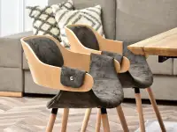 krzesło twig dąb-brąz tkanina,podstawa dąb