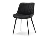 Produkt: krzesło evita czarny welur,podstawa czarny