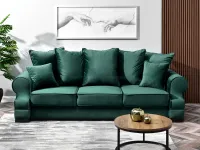 Produkt: sofa tosca zielony tkanina,podstawa czarna