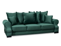 sofa tosca zielony tkanina,podstawa czarna