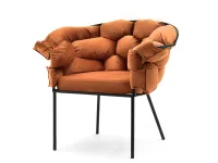 Produkt: fotel pilo miedziany welur, podstawa_czarny