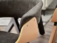 krzesło elina dąb-brąz tkanina,podstawa dąb