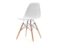 Produkt: Krzesło mpc wood biały tworzywo, podstawa buk