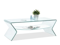 ława szklana spinel xl transparentny xl, podstawa transparentny