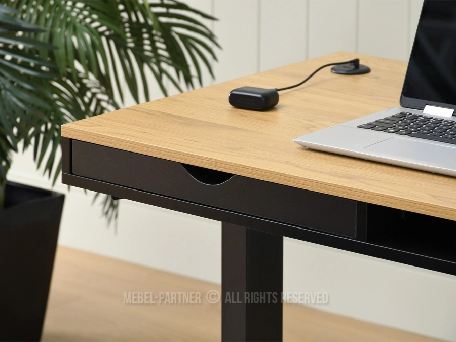 Dębowe biurko z szufladą - komfort i design