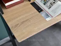 BIURKO 100 CM Z SZUFLADĄ ASGARD SONOMA - CZARNY - biurko drewniane