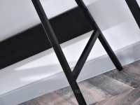 Biurko loft z szufladami BORR BETONOWE - CZARNY STELAŻ -  biurko z metalowym stelażem