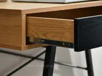 Stylowe biurko z szufladami FALUN DĄB-CZARNY - prowadnice