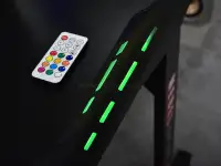 Biurko gamingowe z poświetleniem RGB MADS LED CZARNY KARBON - oświetlenie RGB warianty