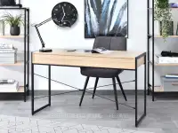 Biurko nowoczesne z szufladami NILS DĄB SONOMA - CZARNY - nowoczesne meble do biura