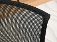 Czarne krzesło konferencyjne HENRY SIATKA MESH - CHROM - siatka mesh