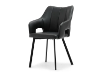 Produkt: Krzesło corbet czarny skóra-ekologiczna, podstawa czarny