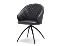 Produkt: Krzesło carla czarny skóra-ekologiczna, podstawa czarny