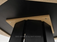 CZARNY stół okrągły SOLVO 120 cm - montaż