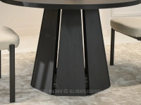 CZARNY stół okrągły SOLVO 120 cm - designerska podstawa