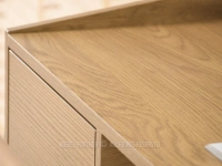 DĘBOWE biurko z szufladami w stylu skandynawskim ESLOV - imitacja drewna
