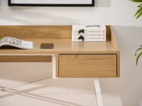 DĘBOWE biurko z szufladami w stylu skandynawskim ESLOV - dębowe biurko do nauki