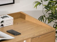 DĘBOWE biurko z szufladami w stylu skandynawskim ESLOV - drewniane biurko do nauki