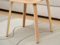Dębowy stolik boczny MARINO Z DREWNA GIĘTEGO DO SALONU - drewniane nogi 