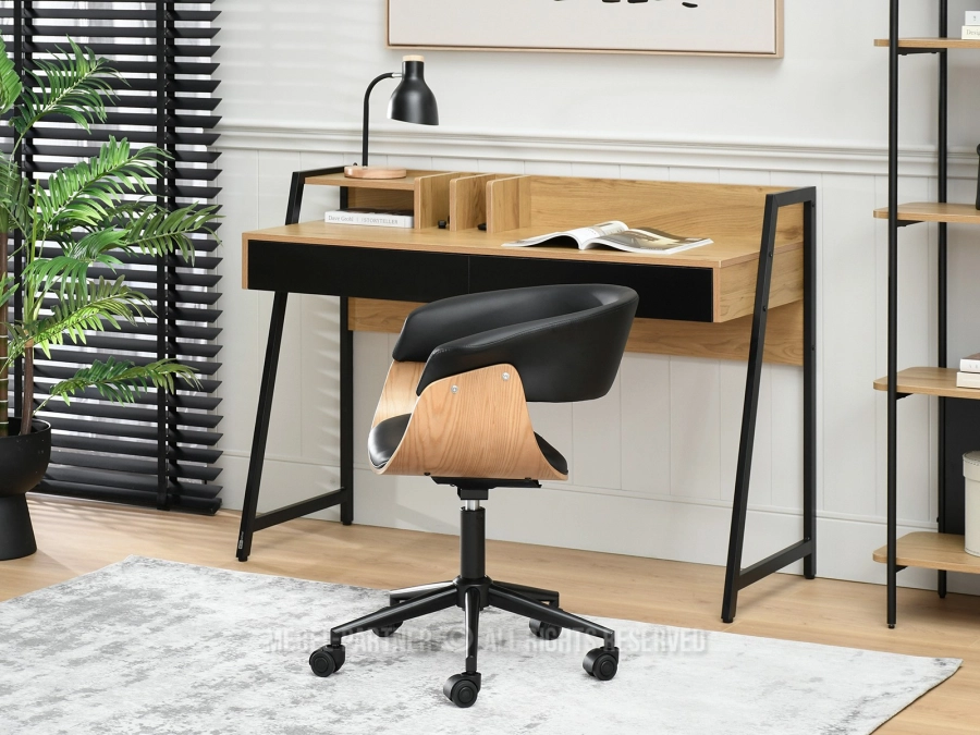 Stylowy skórzany fotel gabinetowy