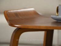 Drewniany stolik pomocnik MARINO ORZECH NOGI ORZECH - stolik kawowy orzech