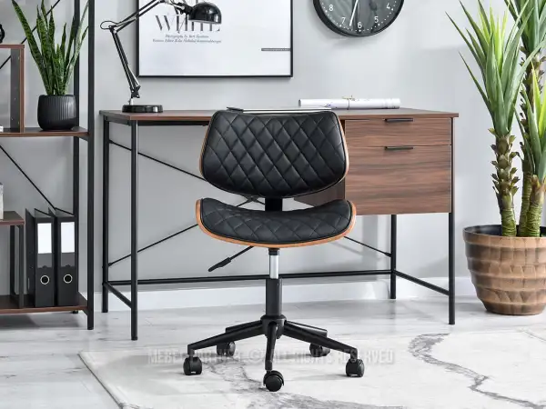 Orzechowe krzesło do biurka w luksusowym stylu