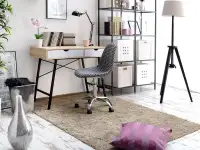 Obrotowe krzesło tapicerowane MOP MOVE TAP pepitka - w aranżacji z