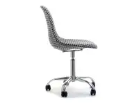 Obrotowe krzesło tapicerowane MOP MOVE TAP pepitka - przód
