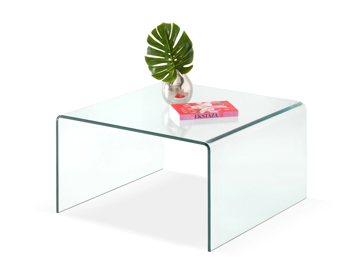 Designerska ława kawowa SZKŁO JASPIS XL TRANSPARENTNY