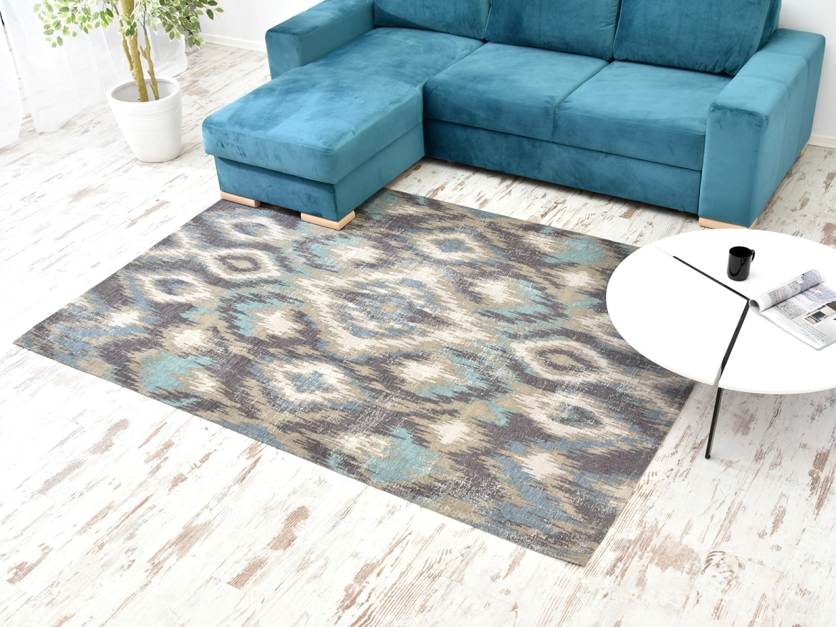 Designerski dywan KREST plamoodporny naturalny - ciekawy wzornictwo