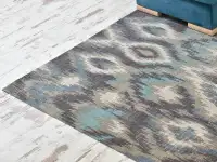 Designerski dywan KREST plamoodporny naturalny - charakterystyczne detale