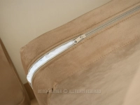 Elegancka sofa z praktycznym pojemnikiem BEŻ BLINK CZARNY - charakterystyczne szczegóły