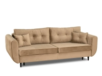 Elegancka sofa z praktycznym pojemnikiem BEŻ BLINK CZARNY