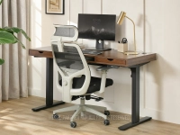 Ergonomiczny fotel biurowy LARGO CZARNY PODSTAWA SZARY - fotel do biurka 