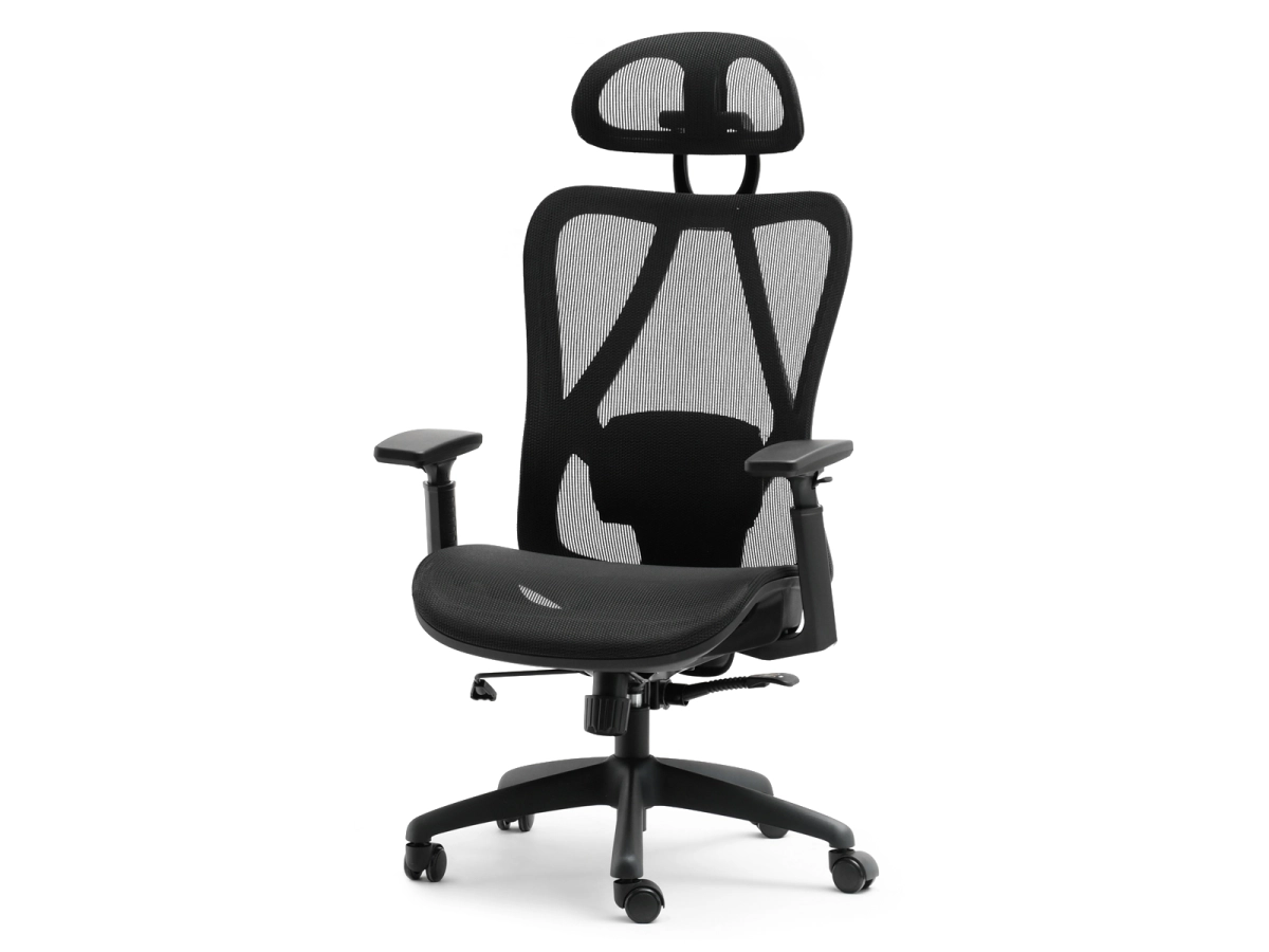 Ergonomiczny fotel do pracy z siatki mesh DAREN CZARNY