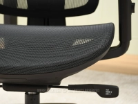 Fotel biurowy ergonomiczny CZARNY MESH HANOI - wysoka jakość