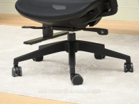 Fotel biurowy ergonomiczny CZARNY MESH HANOI - podstawa moblina