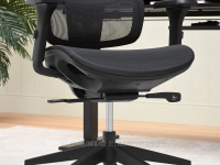 Fotel biurowy ergonomiczny CZARNY MESH HANOI - wysoka jakość wykonania