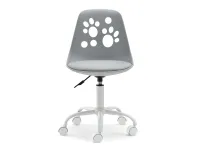 Krzesło dla dziecka do biurka FOOT SZARY - BIAŁY