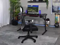 Fotel do komputera IPOWER CZARNO-SZARY dla graczy - ergonomiczny fotel