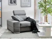Produkt: Fotel beverly szary tkanina, podstawa chrom