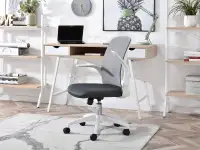 Fotel biurowy ALTO GRAFITOWY wentylowany - ruchome podłokietniki