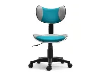 Produkt: Fotel biurowy cat turkus-szary, podstawa chrom