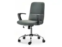 Produkt: Fotel biurowy elvin grafitowy tkanina, podstawa czarny