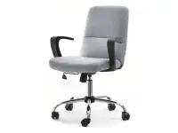 Produkt: Fotel biurowy elvin szary tkanina, podstawa czarny