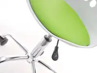 Dziecięce krzesło obrotowe do biurka FOOT biało zielone - podstawa
