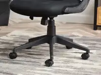Komfortowe krzesło gamingowe HECTOR CZARNY MESH  - solidna podstawa fotela