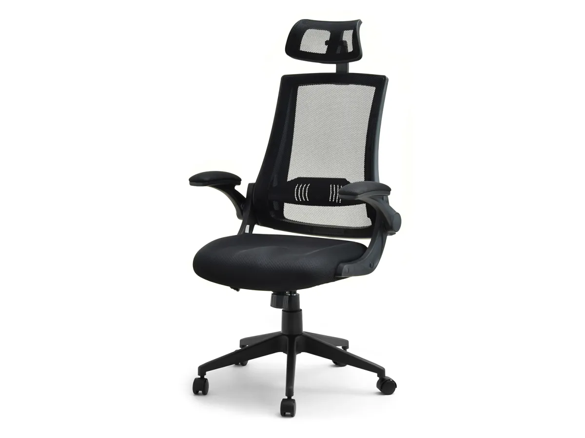 Komfortowe krzesło gamingowe HECTOR CZARNY MESH 