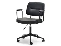 Produkt: Fotel biurowy henri orzech-czarny skóra ekologiczna, podstawa czarny