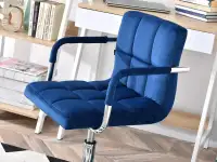 Fotel biurowy dziecięcy z podłokietnikami ELIS GRANATOWY -  nowoczesna forma